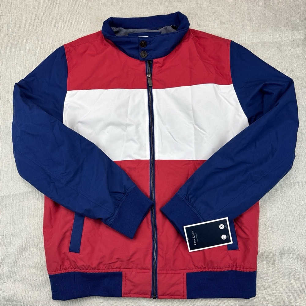 Club Room Men's Regular-Fit Color Block Bomber Jacket